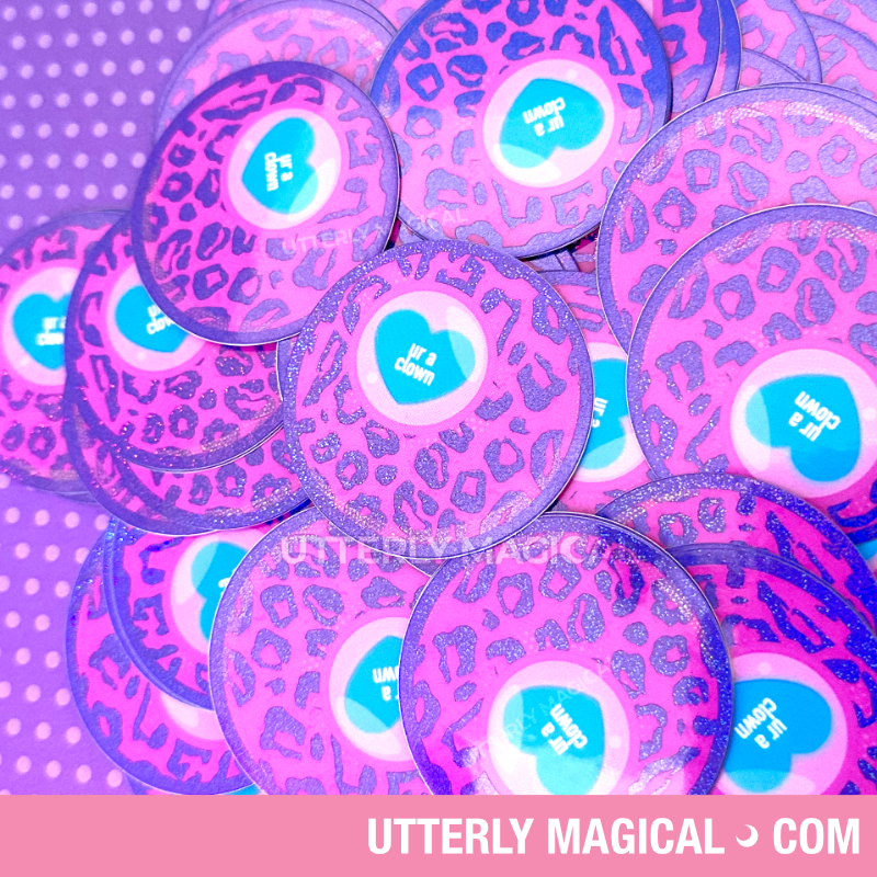 ur a clown 8 ball Sticker