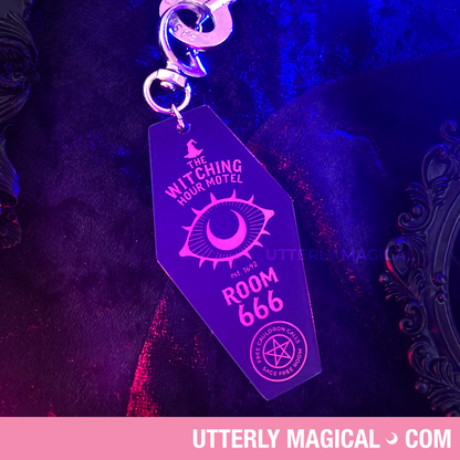 The Witching Hour Motel Acrylic Keychain